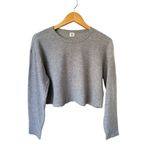Aritzia  Sunday Best Baby Relaxed waffle-knit longsleeve In Heather Gray Photo 2