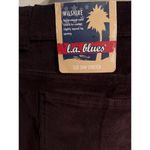 L.A. Blues  Vintage Corduroy Pants Wilshire Wide Leg Stretch Chocolate Womens 24W Photo 4