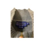 Pendleton  Zip Up Sweater Vest Blue Size XL Petite Cozy Coastal Minimalist Cotton Photo 2
