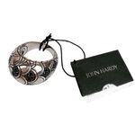 John Hardy Sterling Silver 925 Naga Lava Black Sapphire Dome Ring Cocktail .925 Photo 3