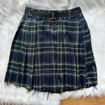 Pleated plaid skirt, brand new Blue Size XS Photo 0