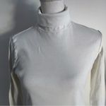 Talbots • Solid White Turtleneck Long Sleeve Blouse Photo 1