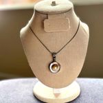 Artisan Sterling Silver 925 Mother of Pearl Blister Pearl Pendant Necklace Photo 5