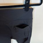 Athleta Womens Mid Rise Flat Iron Tux Leggings Black Moto Zip Pockets Stretch XS Photo 8