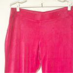 Juicy Couture  OG Bling Velour Track Pants Wide Leg XL Pink Party Photo 2