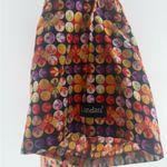 Vintage Landau Uniform Scrub Top Orange Black Purple Floral Size Medium Photo 3