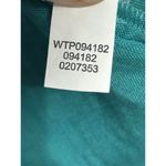 J. Jill Love Linen Essential Shirt Button Up Long Sleeve Green Turquoise Large L Photo 6