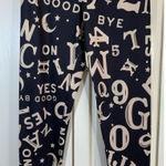 Ouija Board Leggings Small Waist 27"‎ Black Goth Witch Occult Oracle Spirit READ Photo 0