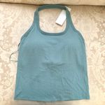 Uniqlo Open Back Halter Bra Top in Green Photo 2