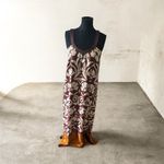 Halogen Brown and Cream Floral Maxi Dress NWOT Photo 1