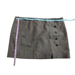 Mango MNG houndstooth brown A-line mini skirt Medium Photo 1