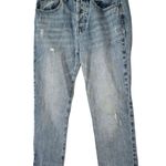 Pistola Charlie High Rise Straight in Pursue Acid Wash Sz 26 Button Fly Raw Hem Photo 0