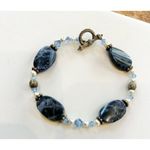 Jewelry lot of 4 blue bracelets Photo 4