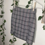 Windsor  Double Slit Plaid Skirt Photo 4