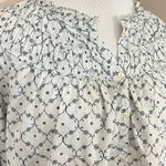 Rebecca Taylor  La Vie Floral Smocked Prairie Style Blouse L Photo 3