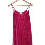 Johnny Was Maxi Dress Womens XS Pink Tye Pleated Midi Feminine Romantic Bohemian Photo 2