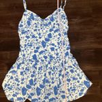 Klesis Blue and White Floral Mini Dress Size Medium Photo 3