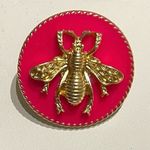 Statement Bee Gold and Pink Stud Earrings NWT Photo 5