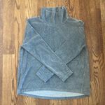 Banana Republic Gray Velour Mock Neck Pullover Sweater Sweatshirt Sz Small Cozy Photo 0