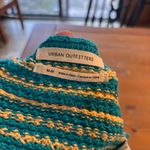 Urban Outfitters  womens Millie crochet striped halter crop top teal M Photo 1