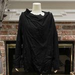 BLANK NYC NWT  drape front black coat / M Photo 7