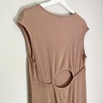 Fantastic Fawn NEW Women’s Ribbed Scoop Neck Midi Dress Light Brown Size Large Photo 3