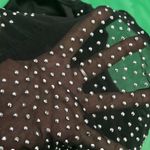 Rhinestone Mesh Shorts Sz Medium Photo 4