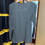 Worth New York Olive Green Rolled Raw Hems Long Sleeve Top Size XL Photo 8