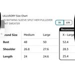 NEW Oversized Batwing Sweater Tunic Pullover Ribbed Dress L Red Size L Photo 2