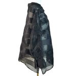 Bob Mackie Bob Makie Wearable Art Silk Embroidered Sheer Striped Button Down Shirt 24W 3X Photo 4