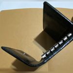 Gucci  Black Leather Card Holder with Gold Logo Photo 7