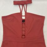 Love Chesley Elegant Dark Coral Pants Jumpsuit womans size medium Photo 1