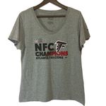NFL Atlanta Falcons NFC Champions Grey Women’s T-Shirt. Size L Photo 0