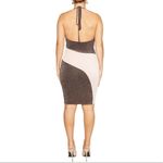 Naked Wardrobe  Color-block Cowl Neck Mini Dress Photo 1