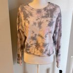 Tie dye grey pale pink sweatshirt small #33 Gray Photo 1
