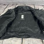 Pretty Little Thing Black Faux Leather Zip Detail Biker Jacket Size 14 (B9) Photo 10