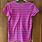 Ralph Lauren Polo  Sport Shirt Women's Small/P Pink Striped Short Sleeve V Neck Photo 2