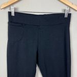 American Giant Pants Womens 4 Black No BS Kick Flare Crop Pull On Ponte Knit Photo 1