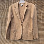 J.Crew  Cotton Neutral Minimalist Knit Jacket Blazer Size PXS Photo 0