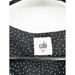 CAbi  5576 Untamed Blue Floral Print Sleeveless Sharkbite Knee Length Dress Sz XS Photo 3