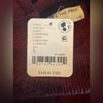 Free People NWT  Red Wine Torres Turtleneck Sweater Size Large Photo 8
