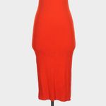 Modern Citizen  Ally Ribbed Midi Dress Size XL Red Halter Bodycon Photo 3