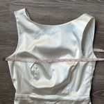 House of Harlow NEW  1960 Low Back Satin Mini Dress in ivory Photo 9