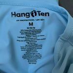 Hang Ten  Light Blue UV 50+ Sun Pocket Rash Guard Medium Beach Pool Stretch Photo 8