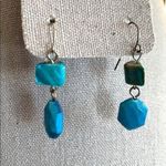 Elegant Beaded Dangle Earrings Turquoise Blue Photo 11