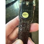 Brighton Belt Womens M 30 Brown Black Leather Reversible Silver Southwestern Photo 4