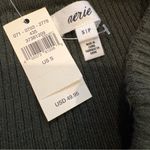 Aerie NWT,  Take Charge Stretchy Ribbed Knit Green Sweater Skirt, Sz S Photo 9