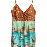 Boston Proper MUSE Sailboat Print Conversation Surplice Bra Dress  Sz 4 Sundress Photo 0