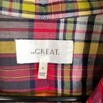 The Great  Top Womens Size 0 Red Journey Plaid Quarter Zip Bluegrass Drawstring Photo 8