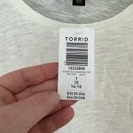 Torrid Cotton Modal Slub + Clip Dot Print Fabric Mixed Dolman Tee Size 1X Photo 3